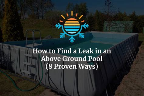 most common above ground pool leaks|Above